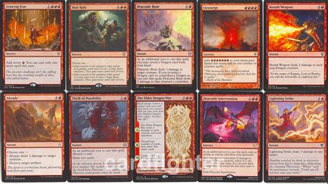 Red Dragon Tribal Commander EDH Deck Lathliss Dragon Queen - Etsy