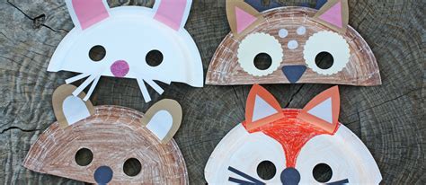 Woodland Animal Paper Plate Masks | Fun365