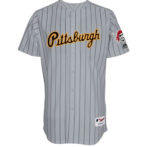 Men's Pittsburgh Pirates Majestic Gray 1997 Throwback Turn Back The Clock Flex Base Authentic Jersey