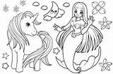 Colouring Pages Unicorn Mermaid  Subeloa11 sketch template