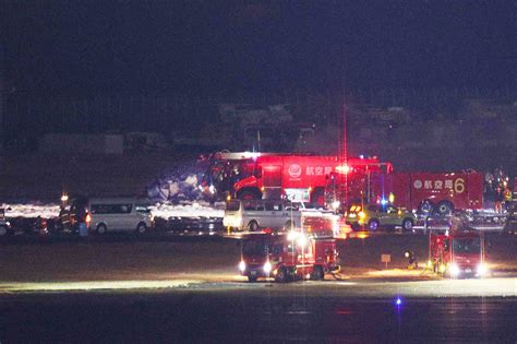 IN PHOTOS: JAL plane on fire at Tokyo's Haneda airport