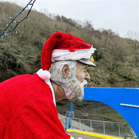 Father Christmas on the King Harry Ferry © Ian Cunliffe cc-by-sa/2.0 :: Geograph Britain and Ireland