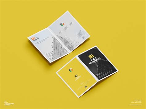 A4 Bifold Brochure Mockup - Riset