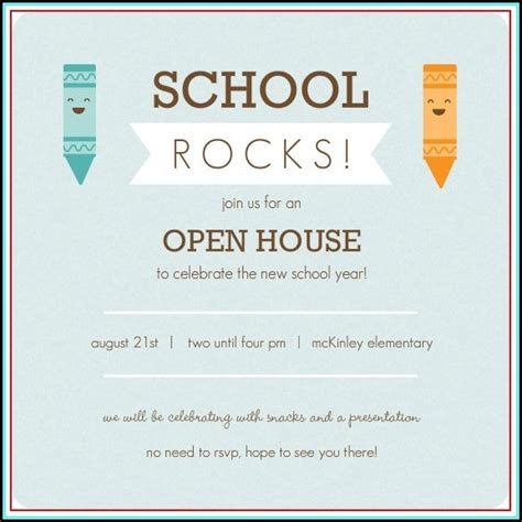 High School Open House Invitation Wording - Template 1 : Resume Examples #GxKkV5yW17