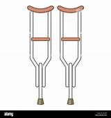 Muletas Krukken Stampelle Kleurplaat Crutches Quebrada Perna Humildad  sketch template