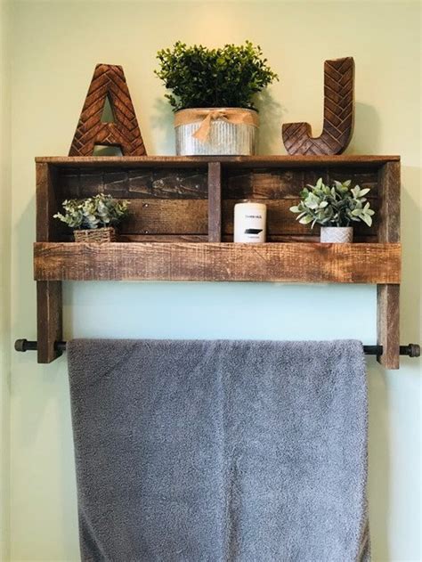 Farm House Towel Rack Towel rack towel bathroom rustic | Etsy