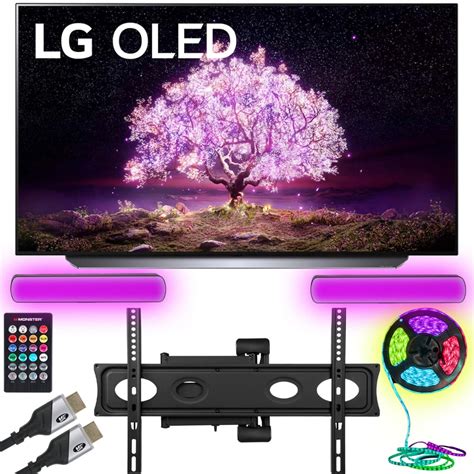 LG OLED65C1AUB 65 Inch 4K Smart OLED TV with AI ThinQ (Renewed) Bundle ...