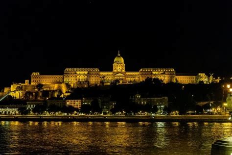 Buda, Castle, Buda Castle, At Night, Budapest, Hungary, - Buda Castle ...