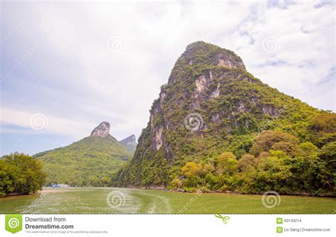 Lijiang river scenery stock photo. Image of guangxi, guilin - 63143214