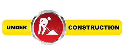 Under construction banner stock vector. Illustration of border - 7230238