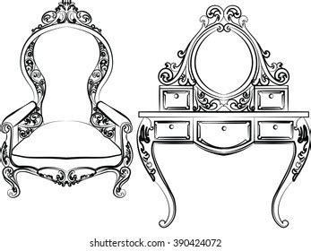 Dressing Table Mirror Female Boudoir Applying Stock Vector (Royalty Free) 1289371495 | Shutterstock