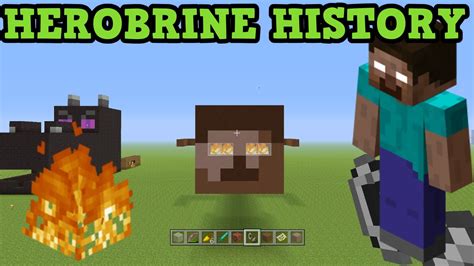 Minecraft - History of HEROBRINE - The Herobrine Story - YouTube