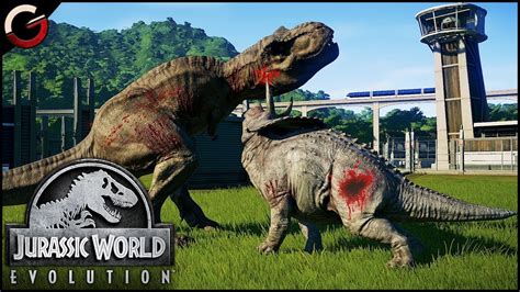 DINOSAURS FIGHTING BATTLE ARENA! Most Epic DINO Fight Scenes | Jurassic World Evolution Gameplay ...