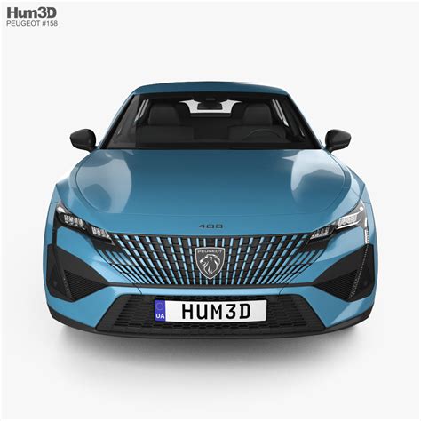 Peugeot 408 hybrid 2023 3D model - Vehicles on Hum3D