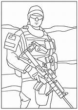 coloring Page military sketch template