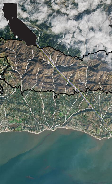 Map of Montecito mudslide - Washington Post