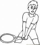Tennis Racket Coloring Pages sketch template