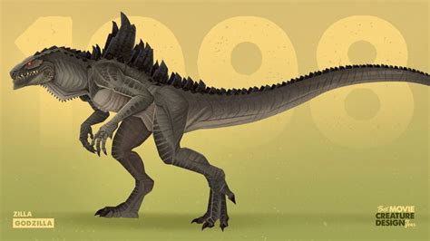 ArtStation - 1998 - Zilla, Greco Westermann | Creature design, Godzilla ...