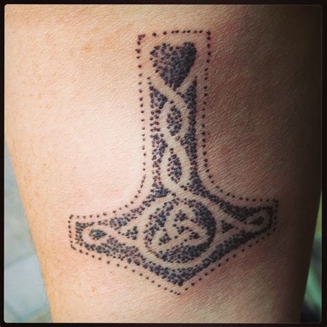 Thor Hammer Tattoos Designs ~ Viking Tattoo Tattoos Tribal Leg Vikings ...