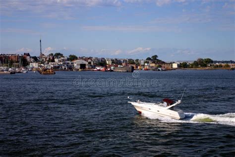 Boston Harbor Lighthouse is the Oldest Lighthouse in New England Stock Photo - Image of little ...