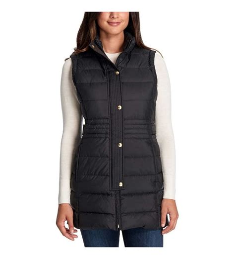 Weatherproof Ladies' Long Down Vest For Women Down Fill - Black ...