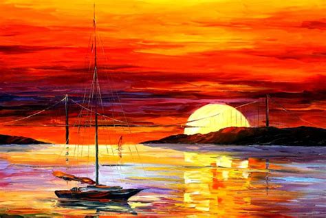 Sunrise Acrylic Painting at PaintingValley.com | Explore collection of Sunrise Acrylic Painting