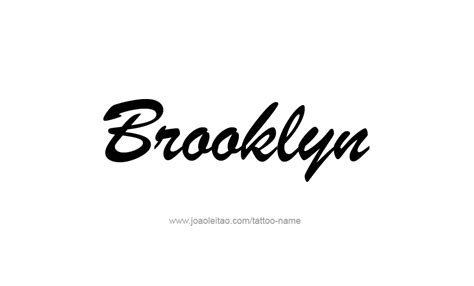 Brooklyn Name Tattoo Designs