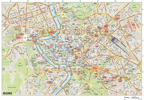 royalty free rome illustrator vector format city map