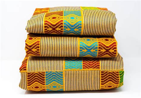 Kente Cloth/ Authentic Handwoven/ Ghana Fabric/ Dunyo WK57– Tess World ...