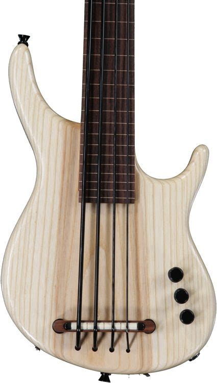 Kala Solid Body U-Bass - 4-String, Fretless, Satin Ash | Sweetwater