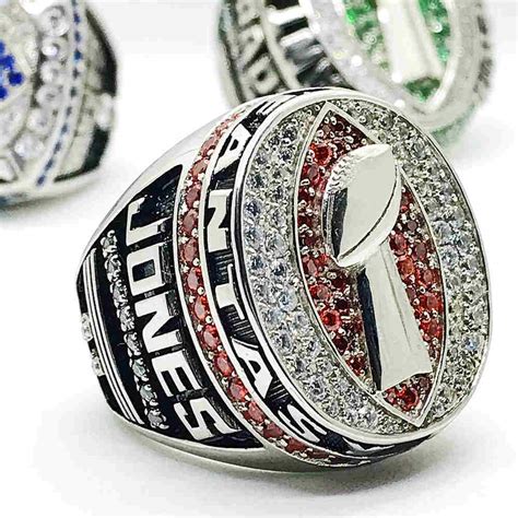 Custom Personalized Football Championship Rings with Player Name&Number - Customized Football ...