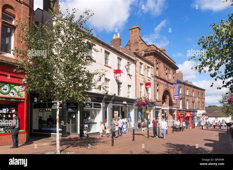 People walking in Scotch Street, Carlisle city centre, Cumbria, England, UK Stock Photo - Alamy