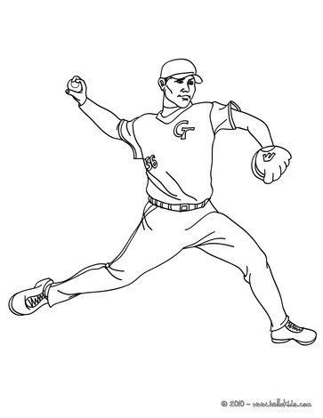 Baseball pitcher coloring page! looking for more sports coloring sheets ...