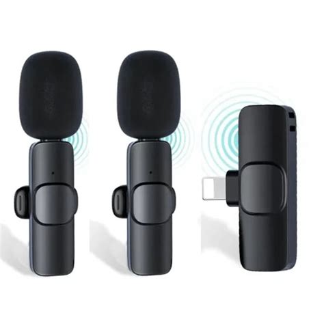 Wireless Lapel Double Microphones For iPhone – Benco Store