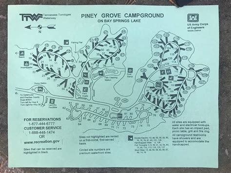 Piney Grove Campground Map