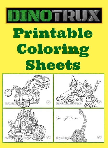 Printable Dinotrux Coloring Pages - Jinxy Kids