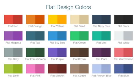 Flat+design+trend.jpg (725×430) | Flat design colors, Flat color palette, Color design