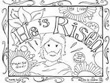 Religious Easter Coloring Page sketch template