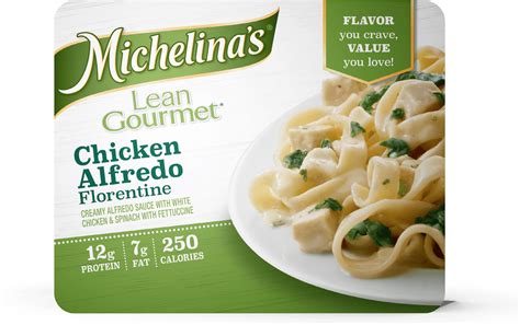 Lean Gourmet Chicken Alfredo Florentine - Michelina's Frozen Entrees