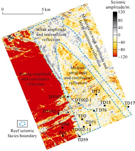 Superposition of seismic amplitude slice and seismic facies of... | Download Scientific Diagram