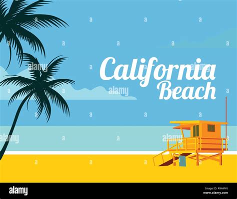 Vintage beach scene Stock Vector Images - Alamy