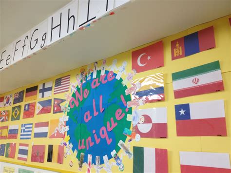 "we are all unique" different country flags for wall display at an ...