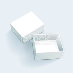 vector illustration of blank white box vector image | Royalty Free