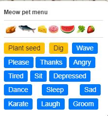 Meow Pet Menu | Meow Playground Wiki | Fandom