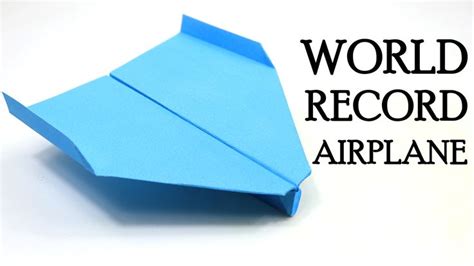 How To Make The WORLD RECORD PAPER AIRPLANE for Flight Time - Paper Planes that FLY FAR