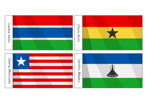 African Flags Printables For Kids - Part 6 - KidsPressMagazine.com