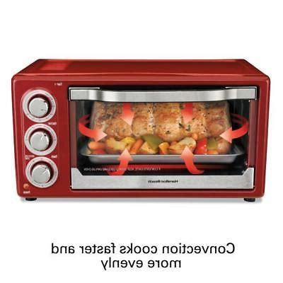 Small Countertop Convection Oven Rotisserie Baking Kitchen Appliance