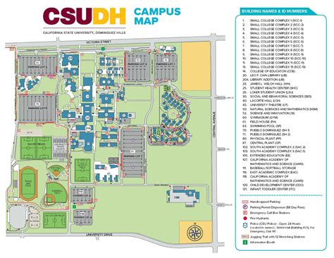 Dominguez Hills Campus Map – Map Vector