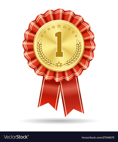 Winner gold medal badge Royalty Free Vector Image , #AD, #medal, #badge, #Winner, #gold #AD ...