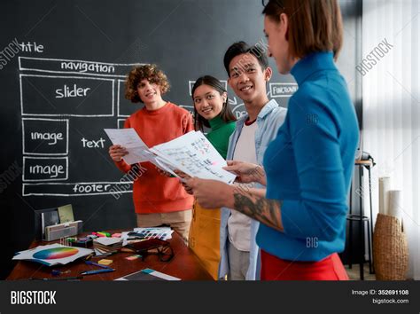 Sharing Ideas. Group Image & Photo (Free Trial) | Bigstock